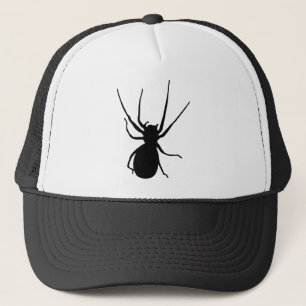 Black Creepy Spider Hat Truckerkappe