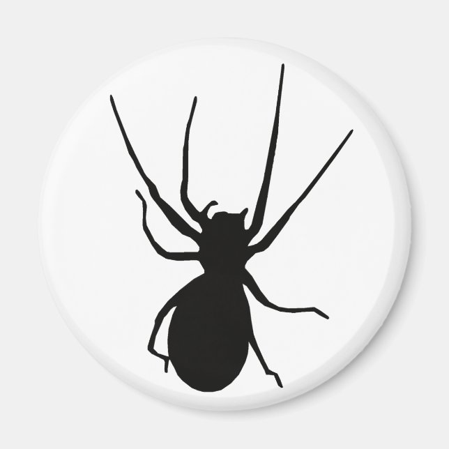 Black Creepy Spider Magnet (Vorne)