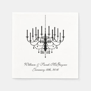 Black Cronier Wedpaper Napkins Serviette