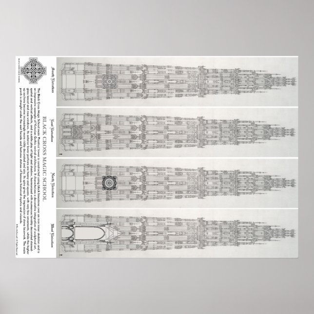 Black Cross Magic School Poster Nr. 1 (Vorne)