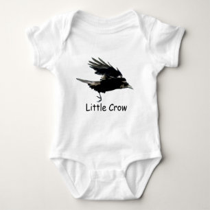 Black CROW Art for Baby Baby Strampler