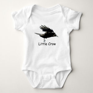 Black CROW Art for Baby Strampler
