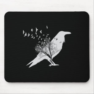 Black Crow Bird Mousepad