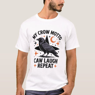 Black Crow F Caw F. Funny Bird Sarcastic T-Shirt