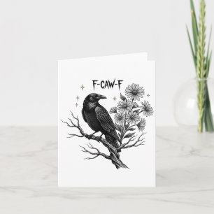 Black Crow F-caw-f Halloween _1 Karte