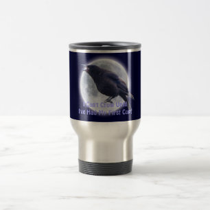 BLACK CROW & Full Moon Halloween Reiseumarmung Reisebecher