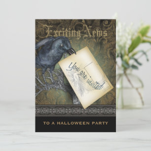 Black Crow Gothic-Party Einladung