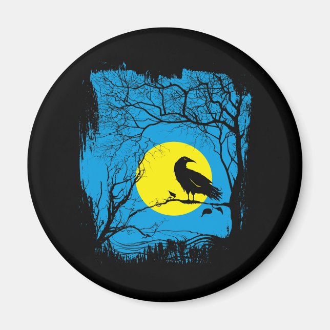 Black Crow Magnet (Vorne)