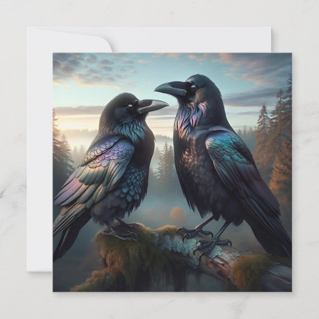 Black Crow Raven Bird Art (Vorderseite)