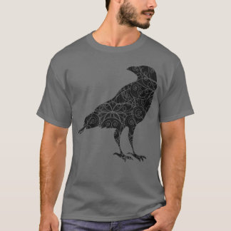 Black Crow Raven Bird-Silhouette T-Shirt