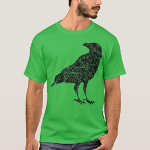 Black Crow Raven Bird-Silhouette T-Shirt