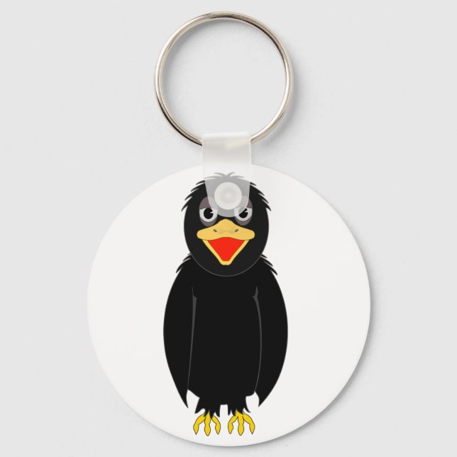 Black Crow-Schlüsselanhänger Schlüsselanhänger (Vorderseite)