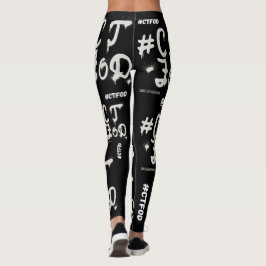 Black #CTFOD spraypaint Leggings