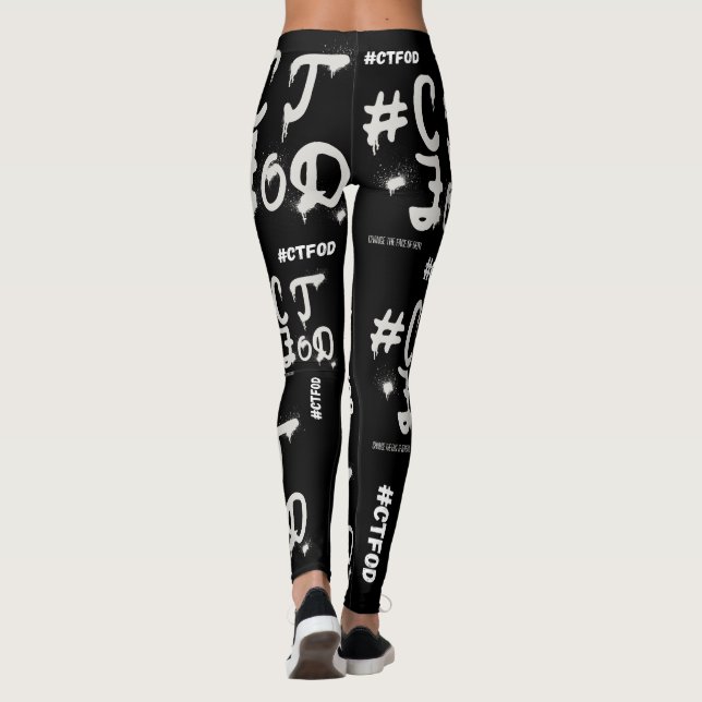 Black #CTFOD spraypaint Leggings (Rückseite)