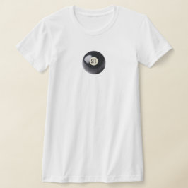 Black Cue Ball 21 T-Shirt