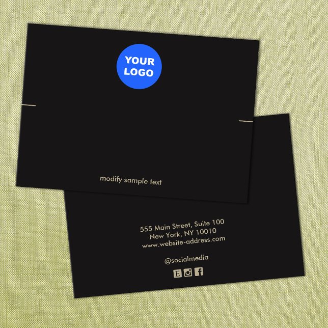 Black Custom Ajouter votre logo Bracelet carte d'a (Créateur téléchargé)