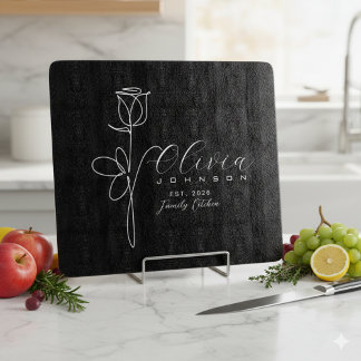 Black Cutting Board Schneidebrett