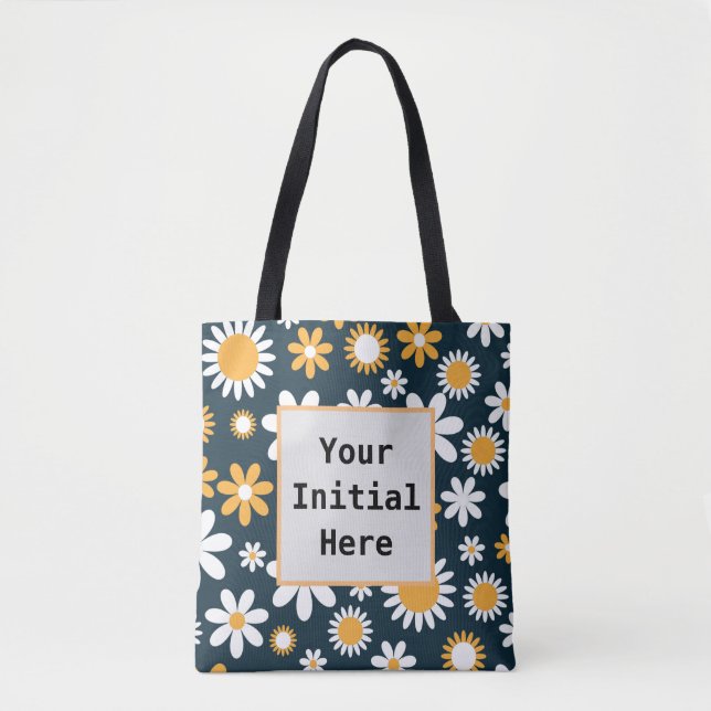 Black Daisy Tasche (Vorderseite)