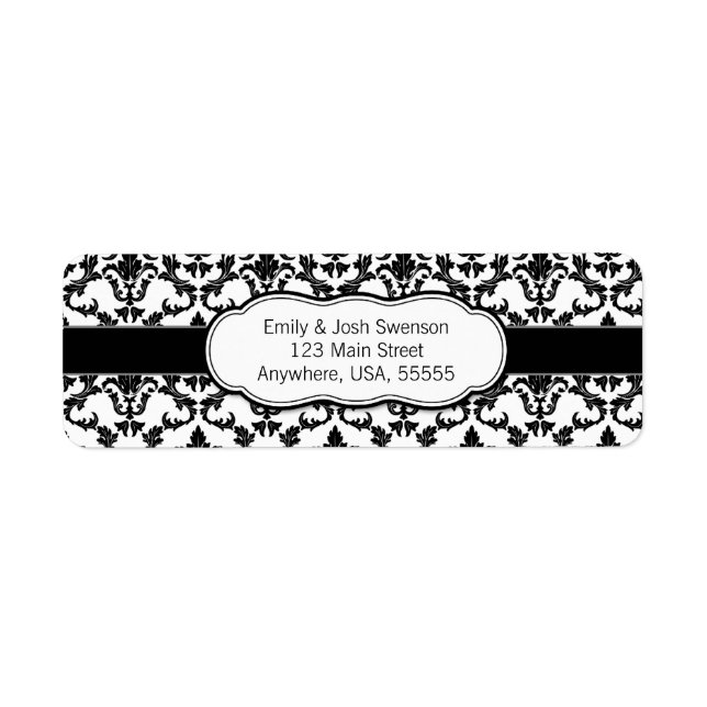 Black Damask Label (Vorne)