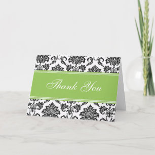 Black Damask Vielen Dank, dass Sie Karten