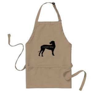 Black Dane Dog Ringer Combo MuStandard-Schürze Schürze