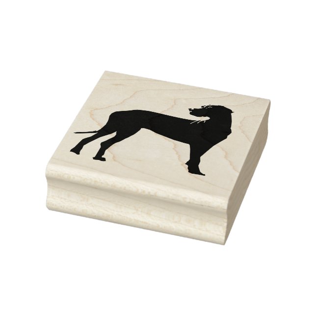 Black Dane Hund Gummistempel (Stempel)