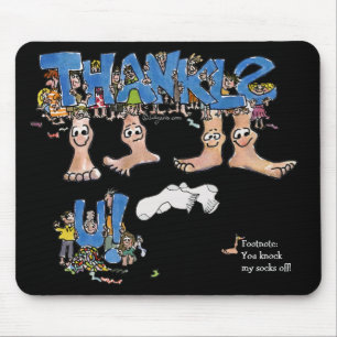 Black Danke Feet Mousepad