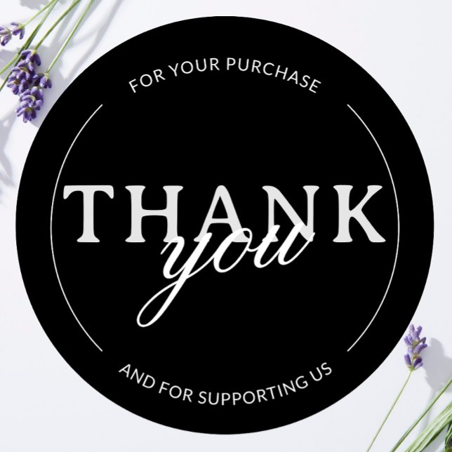 Black Danke für den Minimalistischen Aufkleber für (Von Creator hochgeladen)