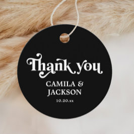 Black Dark Fairytale Wedding Geschenkanhänger