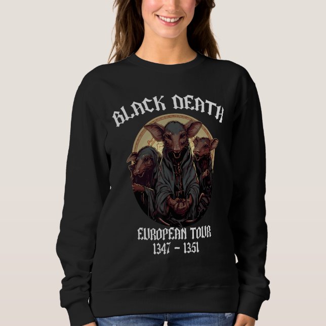 Black Death European Tour Plague Doctor Sweatshirt (Vorderseite)