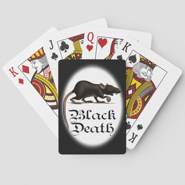 Black Death Rat Spielkarten (Rückseite)
