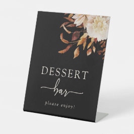 Black Dessert Bar Sign Sockelschild