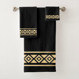 "Black Diamond" Badetuch-Set Badhandtuch Set