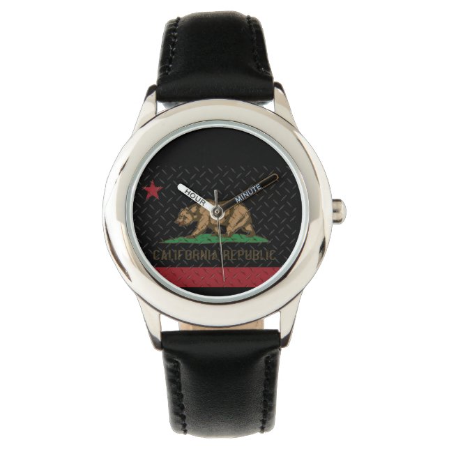 Black Diamond Plate Armbanduhr (Vorderseite)