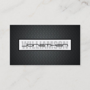 Black Diamond Plate Professionelle Visitenkarte