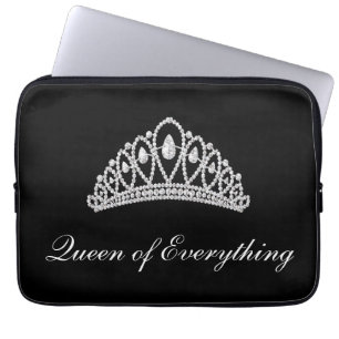 Black Diamond Tiara Königin von allem Laptop Laptopschutzhülle