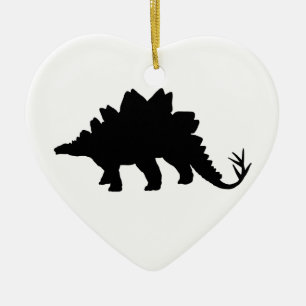 Black Dinosaurier Keramikornament