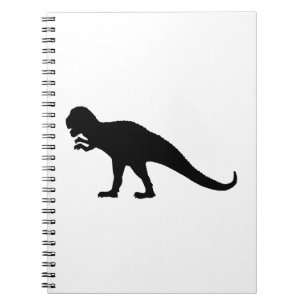 Black Dinosaurier Notizblock