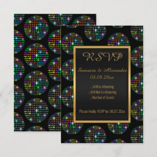 Black Disco Thema DISCOBALL UAWG Einladung