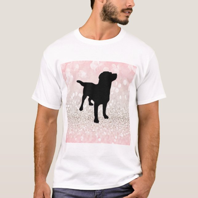 Black Dog Sparkle T-Shirt (Vorderseite)