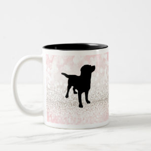 Black Dog Sparkle Zweifarbige Tasse