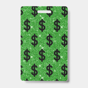 Black Dollar Sign Money Unternehmer Wall Street Ausweis
