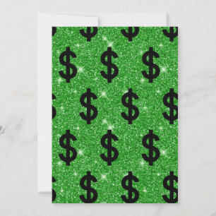 Black Dollar Sign Money Unternehmer Wall Street Einladung