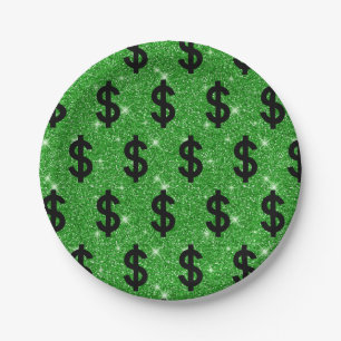 Black Dollar Sign Money Unternehmer Wall Street Pappteller