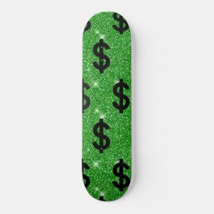 Black Dollar Sign Money Unternehmer Wall Street Skateboard
