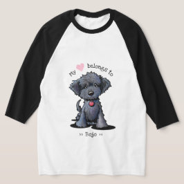 Black Doodle Pup My Heart Belongs T - Shirt