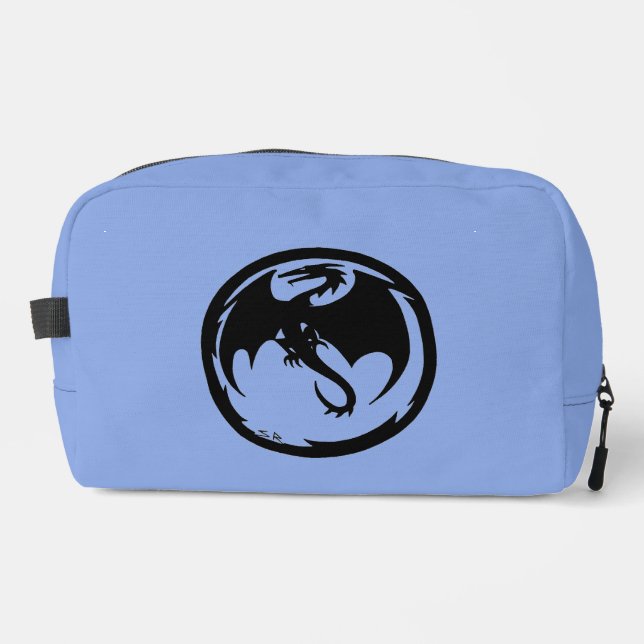 Black Dragon blue dopkit Waschbeutel (Vorderseite)