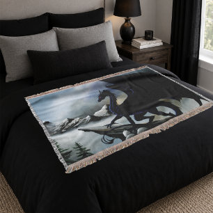 Black Dragon Fantasy Blue Mountains Decke