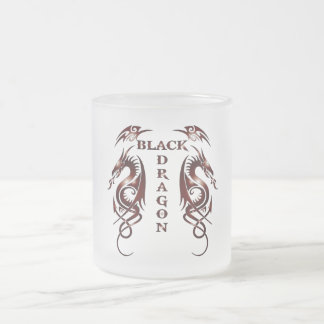 Black Dragon Glass Mug