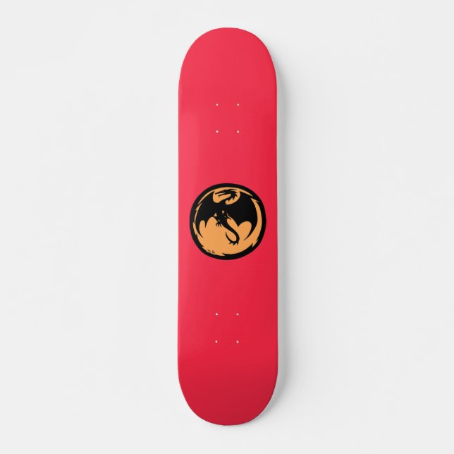 Black Dragon Gold Coral Skateboard (Vorne)